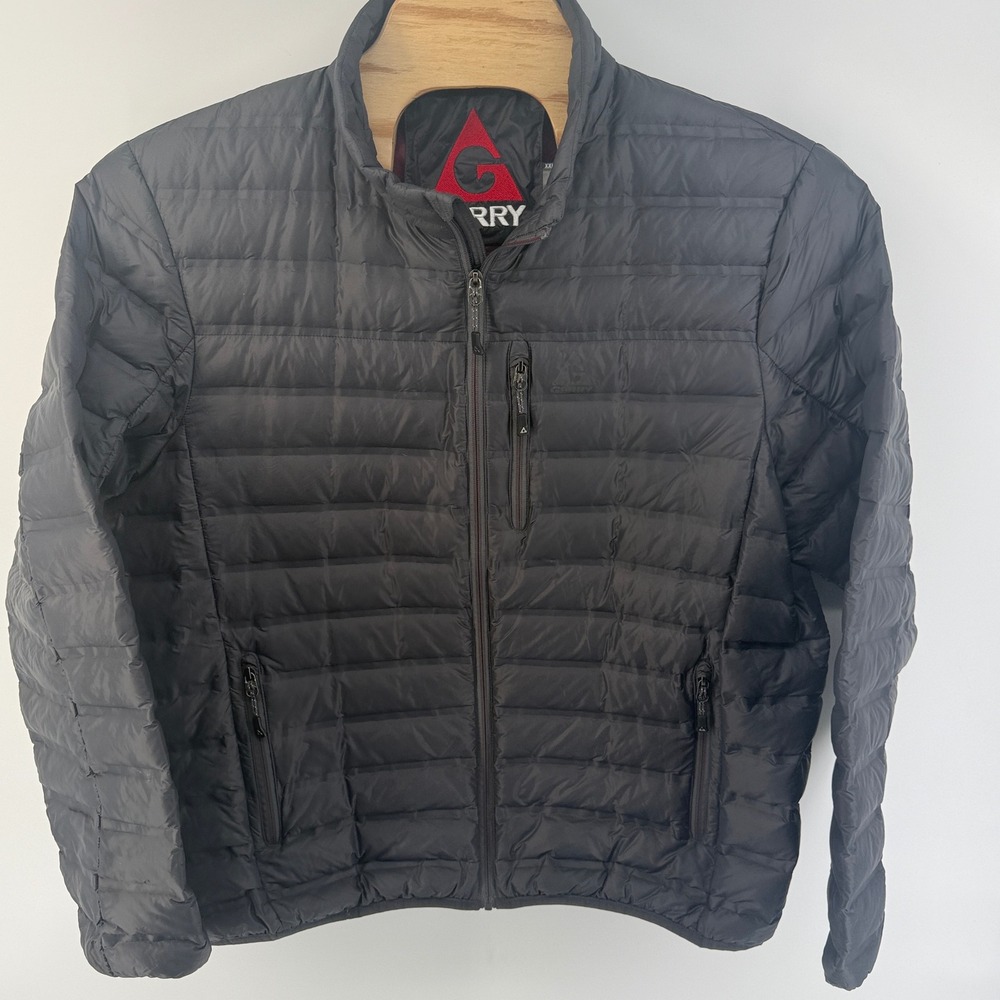 Gerry Mens XXL Black 650 Fill Power Down Quilted Puffer Jacket 1311092